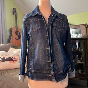 Chico’s platinum denim jacket